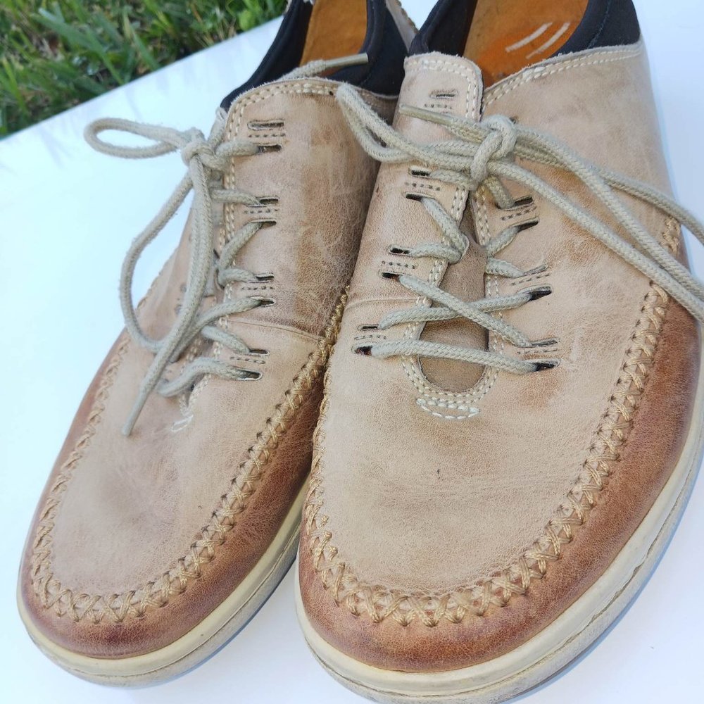 Timberland Men's Size 10.5 Brown Genuine Leather Shoes - Picture 3 of 10
